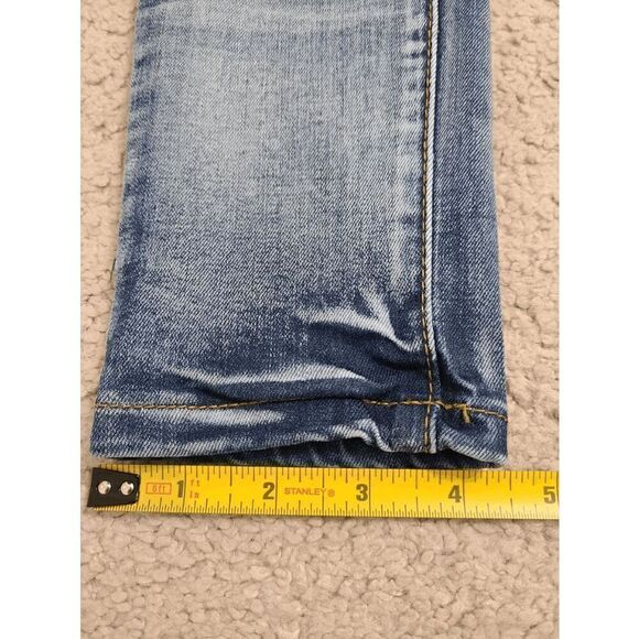 FREE CULTURE Blue Washed Y2K Women’s Junior’s Low Rise Skinny Denim Jeans Size 3 - Picture 16 of 16